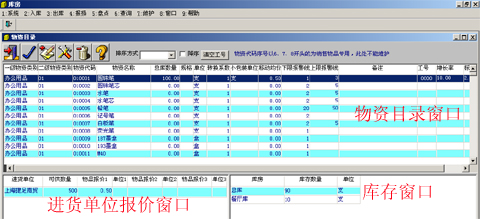 酒店管理系统库房物资目录